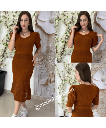 Vestido Modal Princesa Terracota